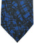 Brioni Silk Tie Royal Blue Black Abstract Jacquard
