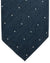 Brioni Silk Tie Midnight Blue Black Silver Dots