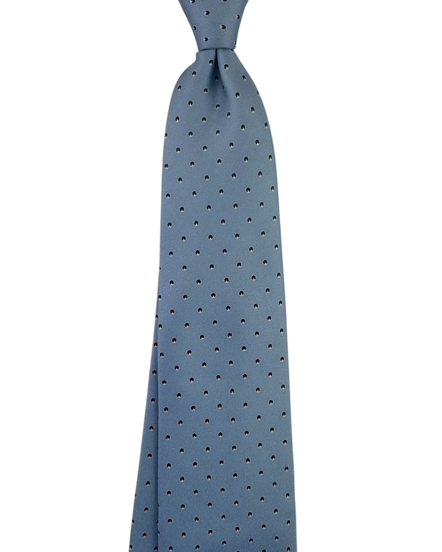 Brioni Silk Tie Slate Blue Geometric