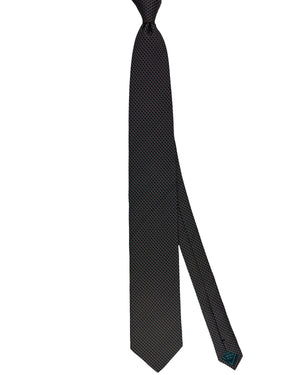 Brioni Tie Teal Pink Micro Pattern