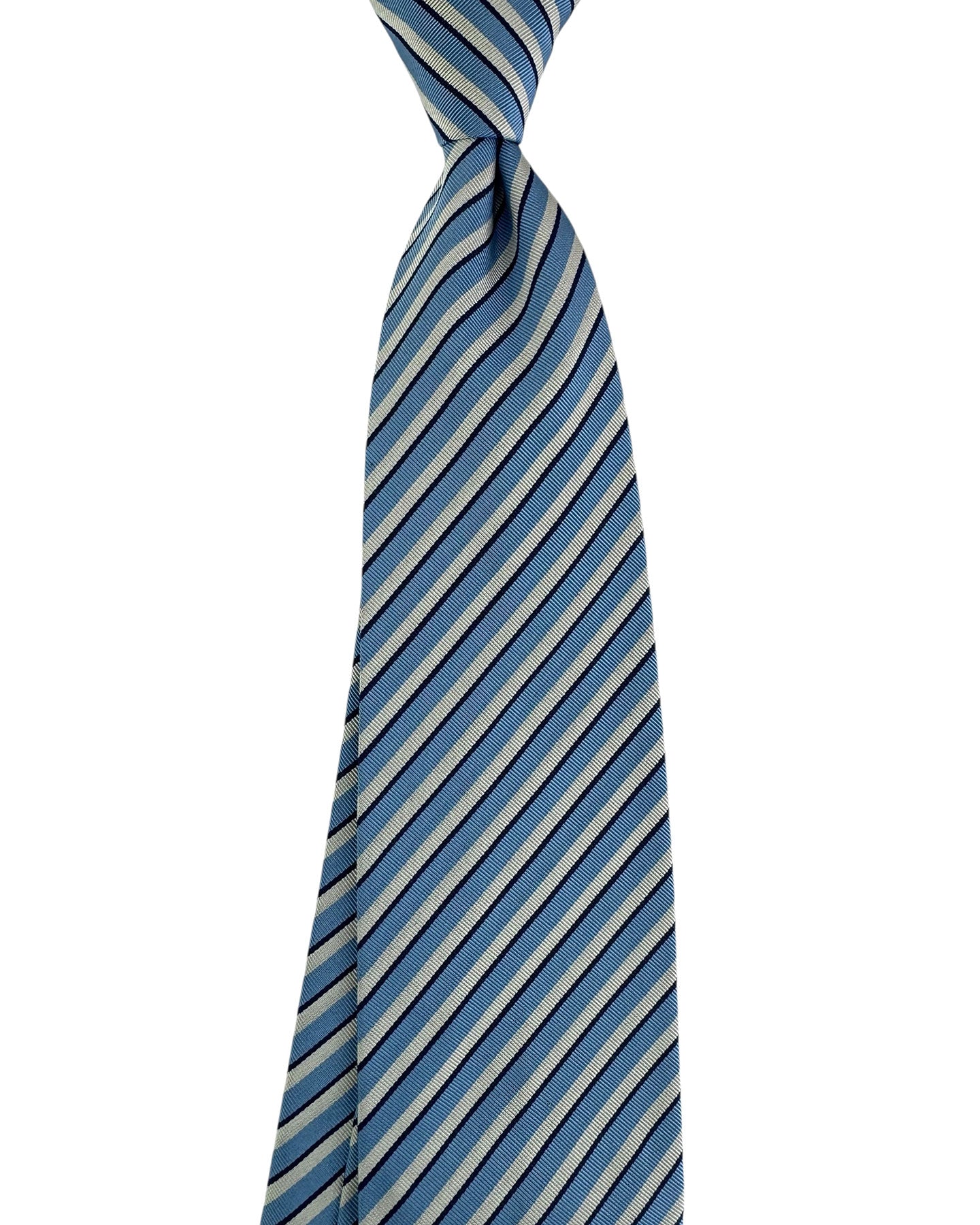 New Brioni Tie Gray Blue Navy 
