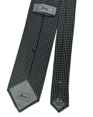 Brioni SilkTie Black Silver Design