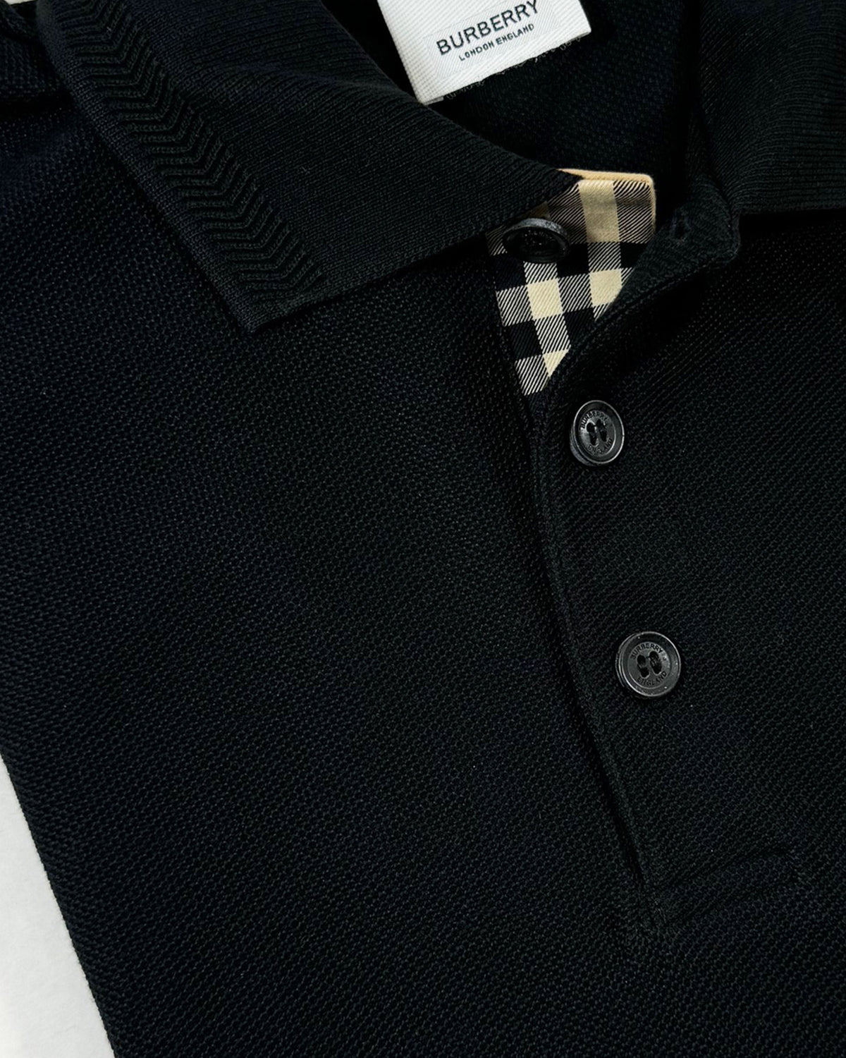 Burberry Men Polo Shirt Eddie Black L SALE