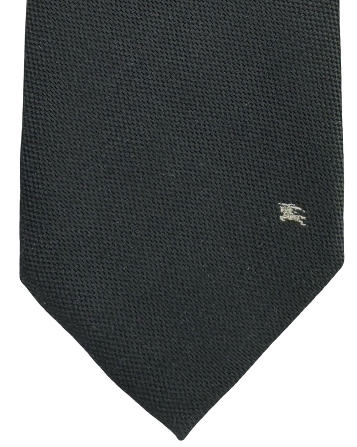 Burberry Tie Solid Black Pattern