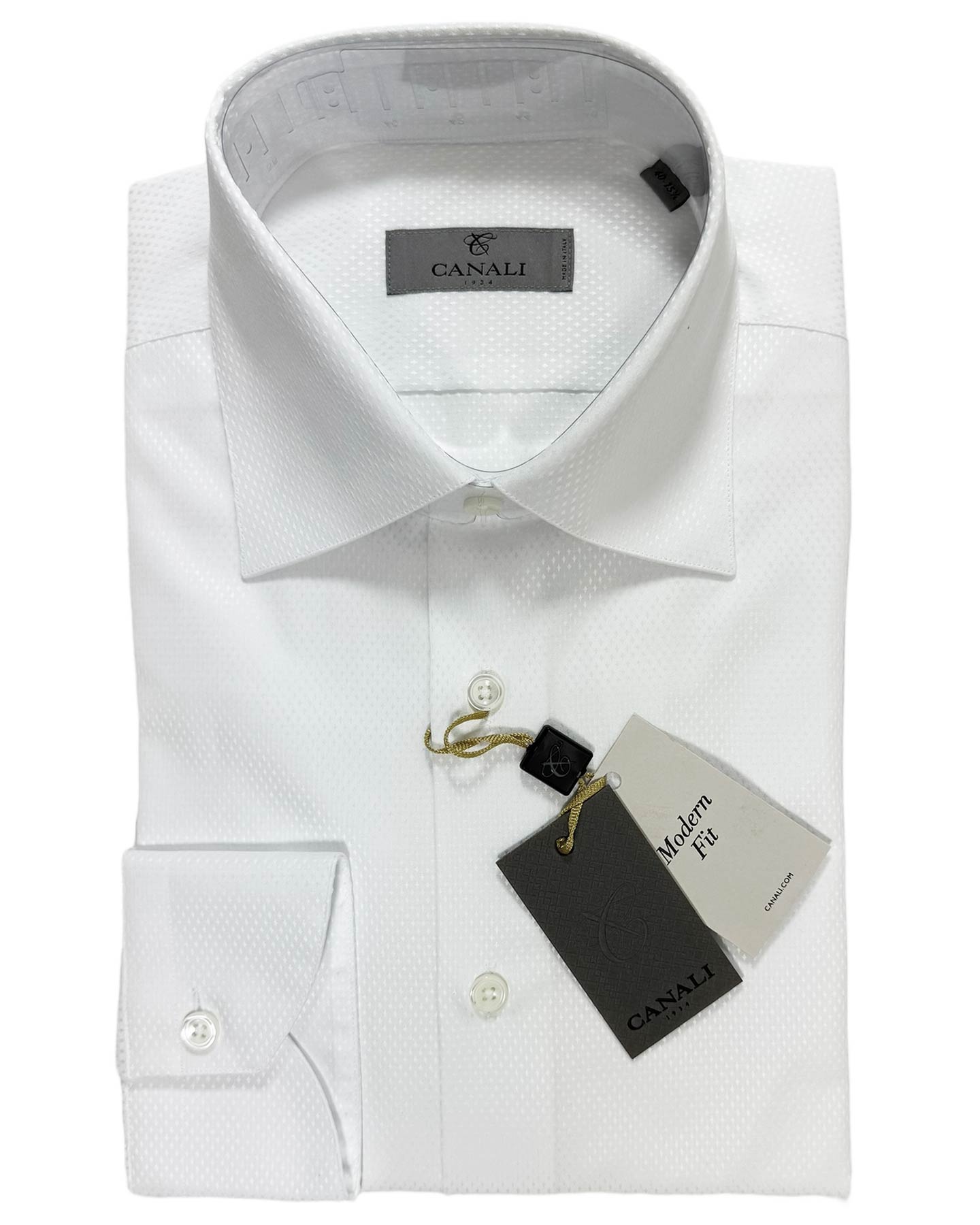 Canali Evening Shirt White New