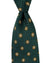 Canali Silk Tie Dark Green Floral Pattern - Classic Italian