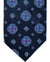 Canali Silk Tie Navy Blue Pink Medallions