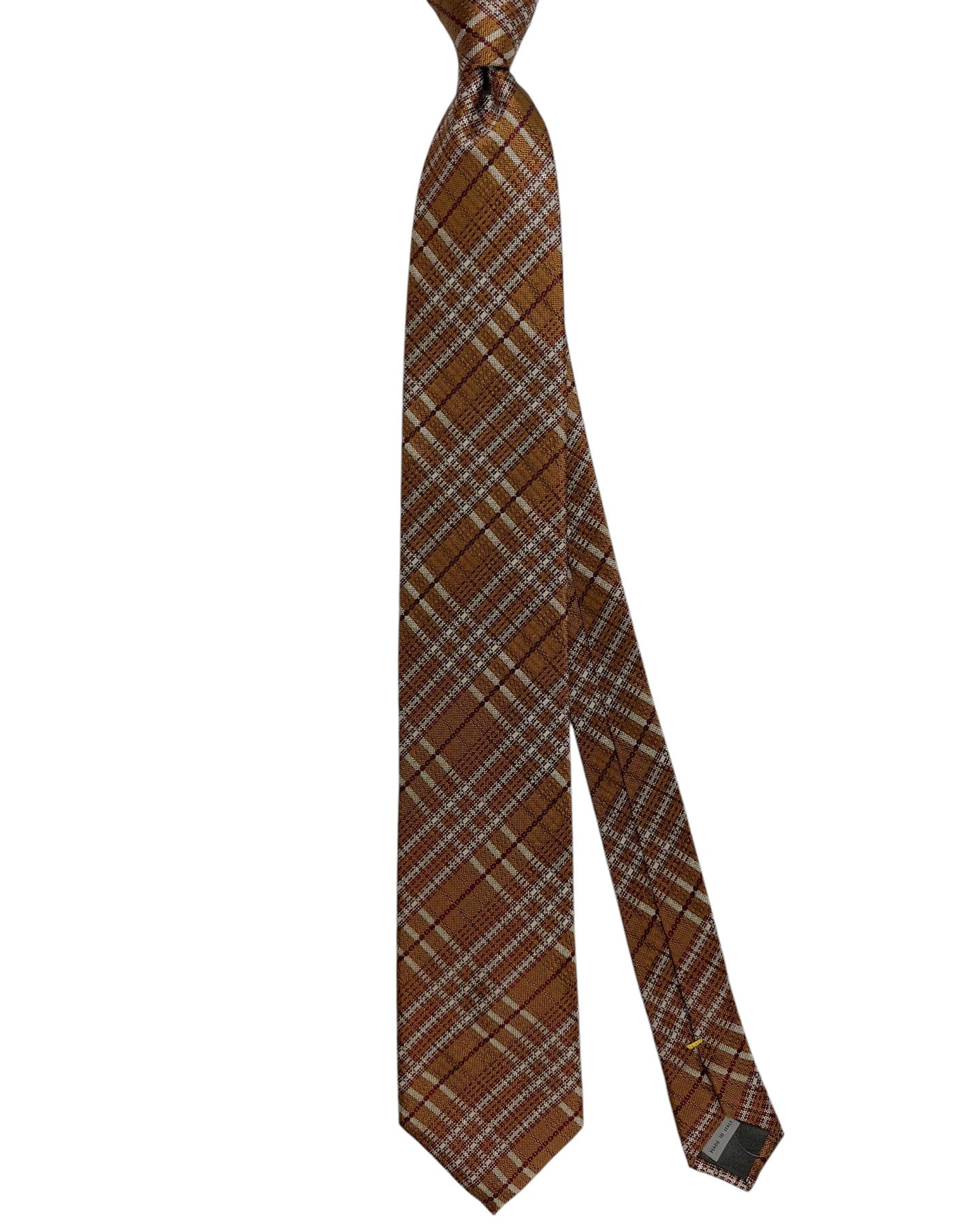 Canali Silk Tie Olive Glen Check - 2024 Collection