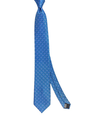 Canali Tie Blue Medallion