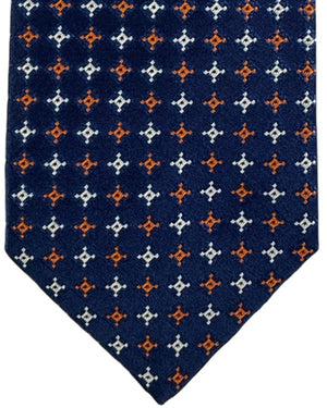 Church's Tie Navy Rust Geometric SALE