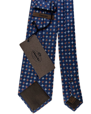 Church's Tie Navy Orange Geometric SALE