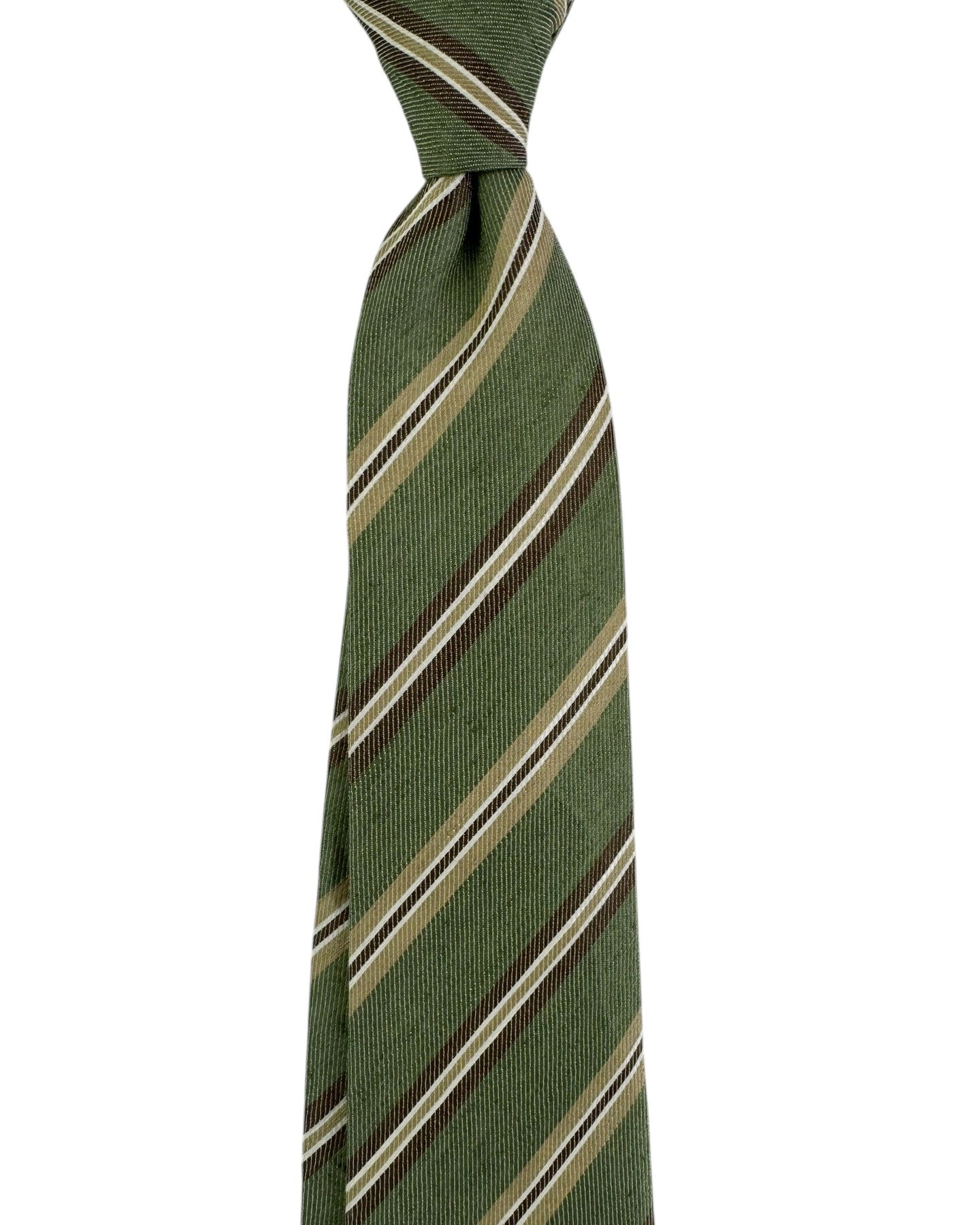 Church's Linen Tie Green Stripes SALE