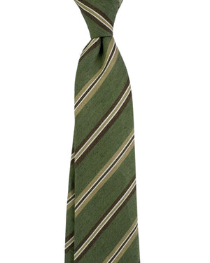 Church's Linen Tie Green Stripes SALE