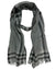 Cucinelli Scarf Black Gray Cashmere Silk Men Shawl