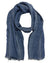 Brunello Cucinelli Scarf Dark Blue Design - Linen Silk Men Shawl