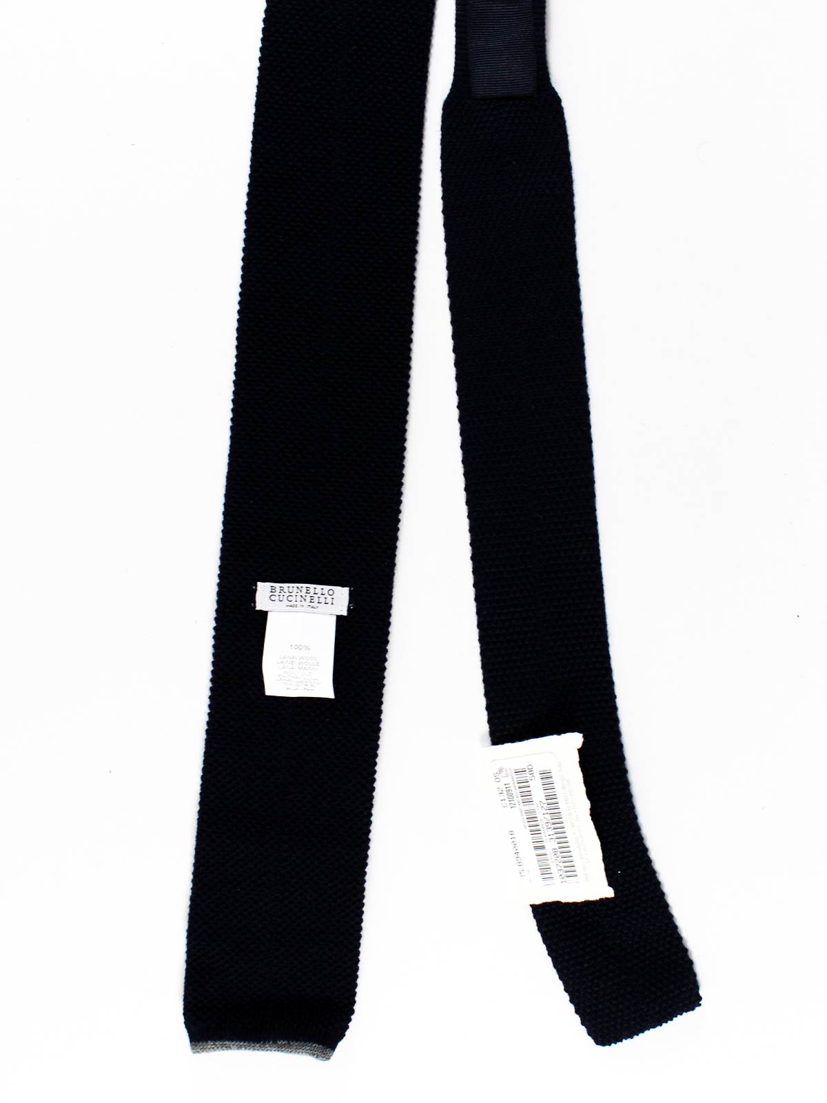 Brunello Cucinelli Square End Tie Dark Blue - Wool