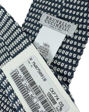 Brunello Cucinelli authentic Square End Knitted Tie 