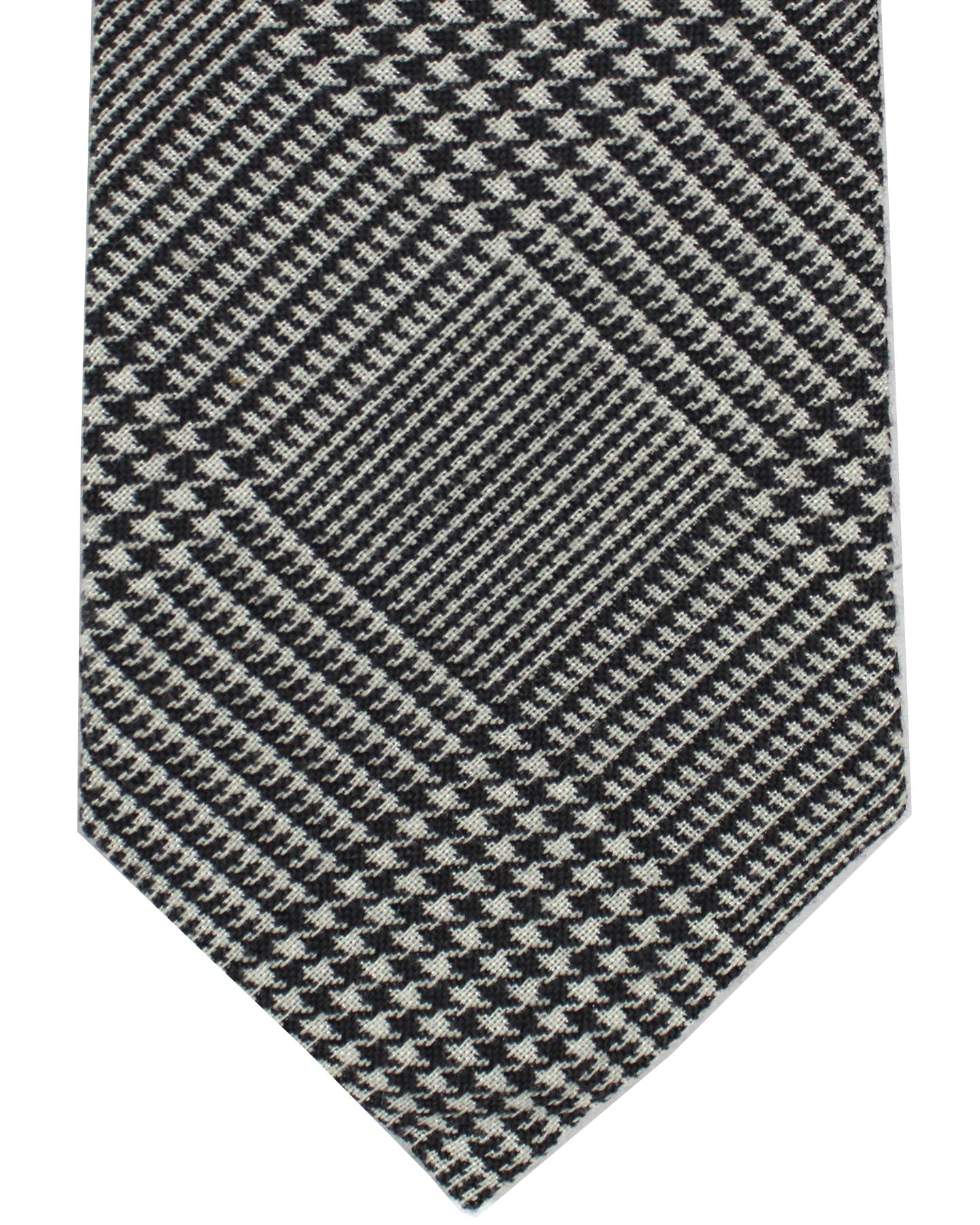 Brunello Cucinelli Tie Glen Check Plaid - Wool Silk SALE