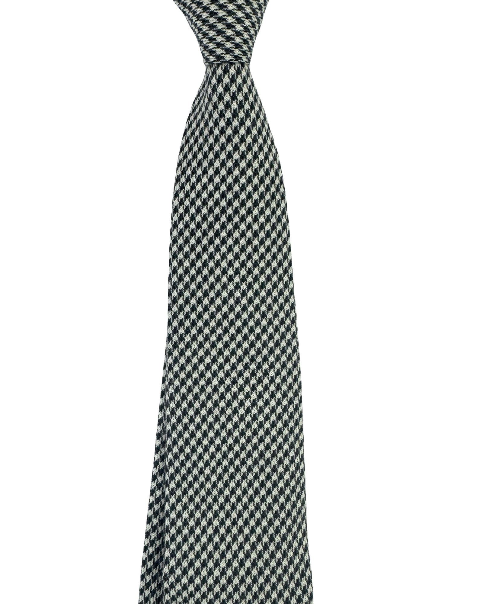 Brunello Cucinelli Tie Houndstooth -  Wool Silk