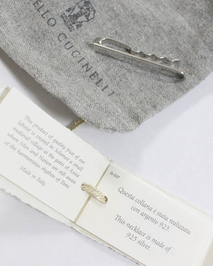 Brunello Cucinelli Silver Tie Clip