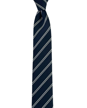 Dolce & Gabbana Skinny Tie Gray Silver Stripes