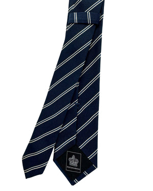 Dolce & Gabbana Skinny Tie Gray Silver Stripes