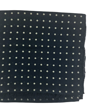 Black Scarf Polka Dots