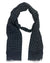 Drake's London Scarf Black With Polka Dots - Wool Shawl