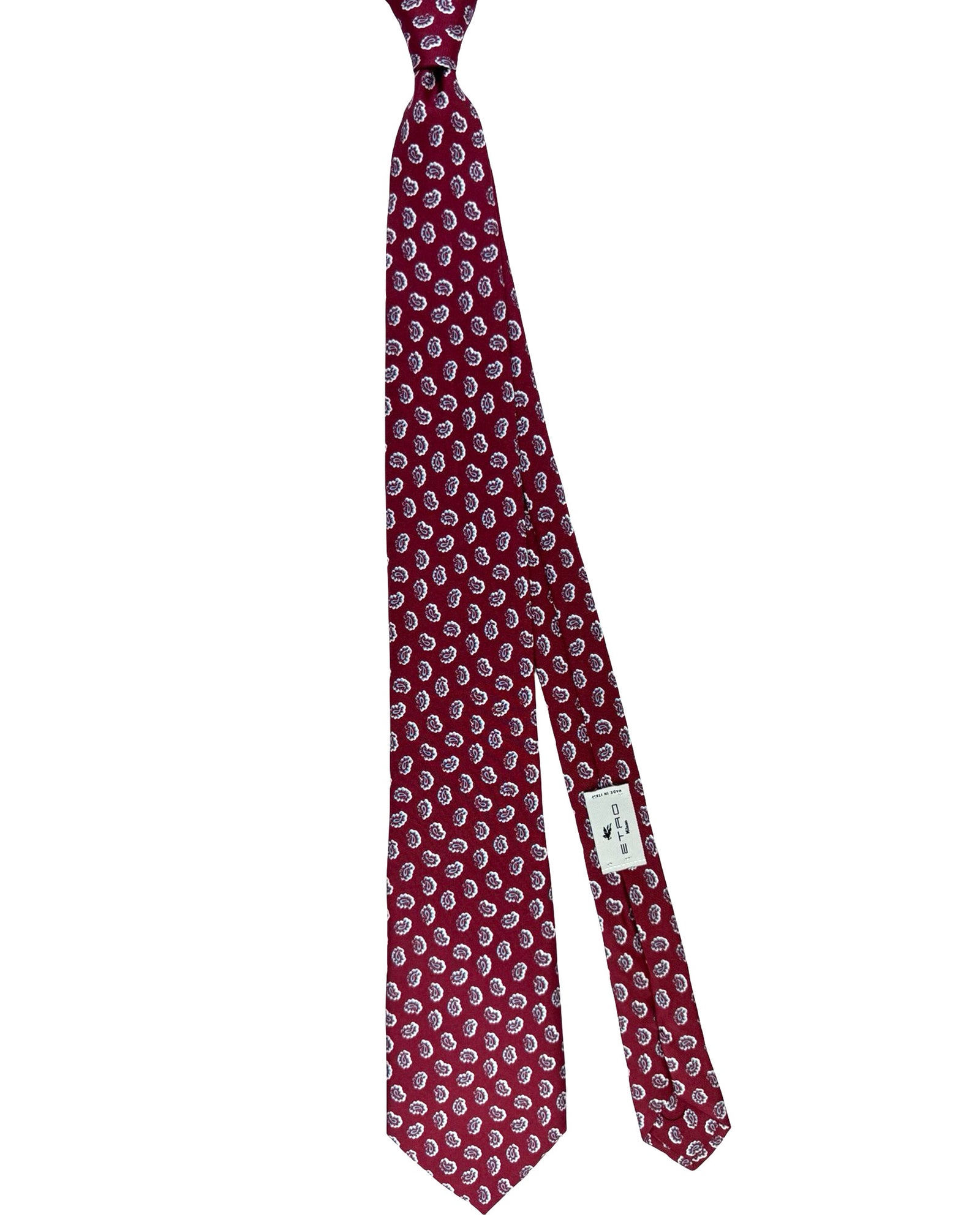 Etro Tie Bordeaux Paisley