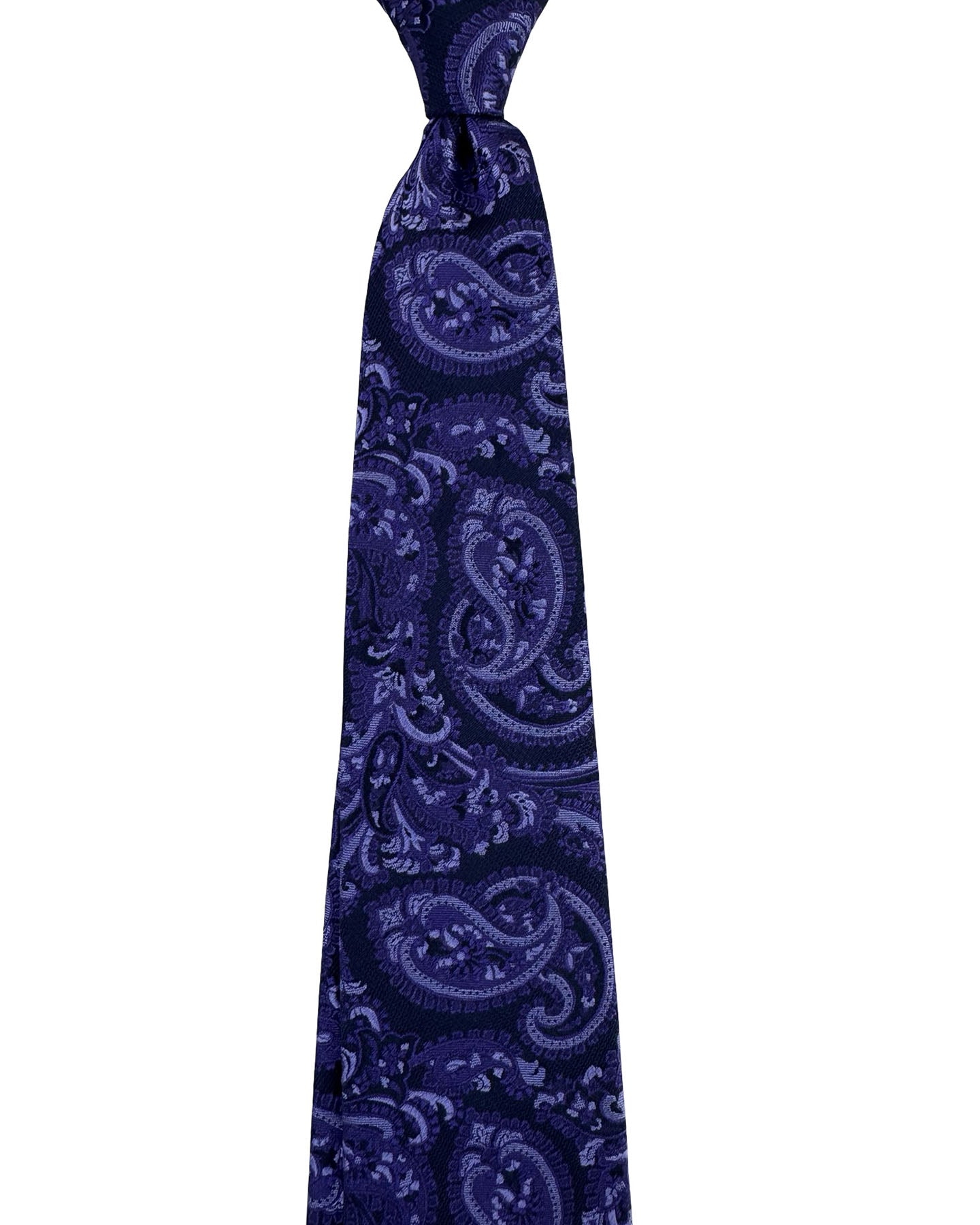 Etro Silk Tie Purple Large Paisley Pattern