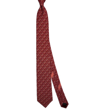 Salvatore Ferragamo Tie Red Swordfish