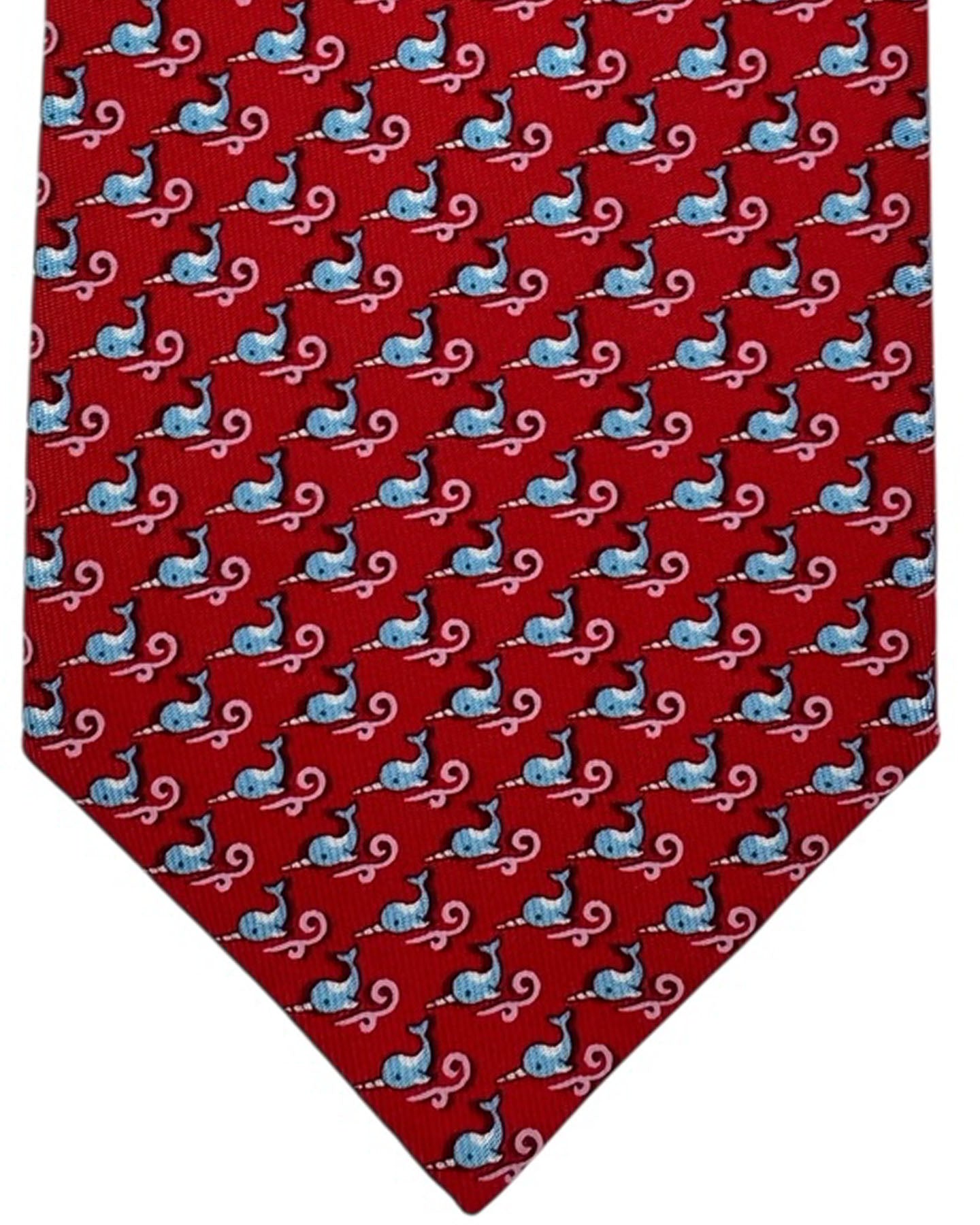 Salvatore Ferragamo Tie Red Swordfish