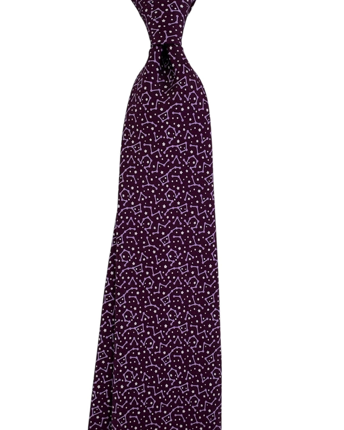 Ferragamo Tie Purple Constellation Map