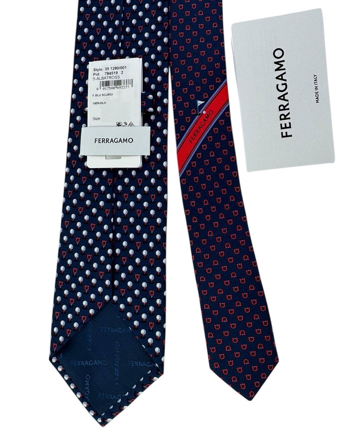 Salvatore Ferragamo Tie Midnight Golf Ball Design - Fall/ Winter 2025/ 2026 Collection