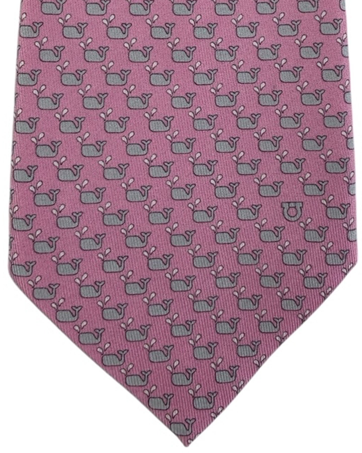 Whale Ferragamo Necktie