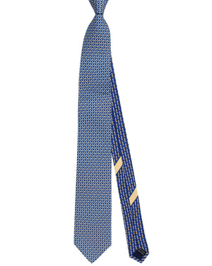 Salvatore Ferragamo Tie Navy Venezia Design