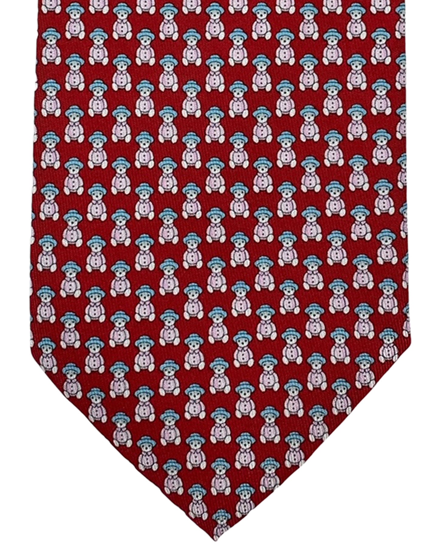 Salvatore Ferragamo Tie Red Paddington Bear