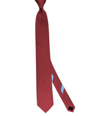 Salvatore Ferragamo Novelty Tie Red Snail Design