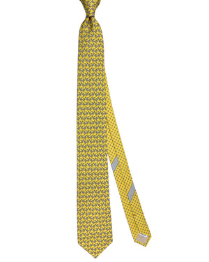 Salvatore Ferragamo Tie Yellow Love Birds