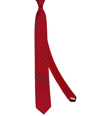 Salvatore Ferragamo Tie Red Candy Design