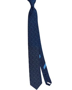 Salvatore Ferragamo Tie Navy Original Gancini Design