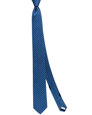 Salvatore Ferragamo Tie Blue Logo Stripes