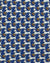 Salvatore Ferragamo Tie Royal Blue Dachshund Dog Design 