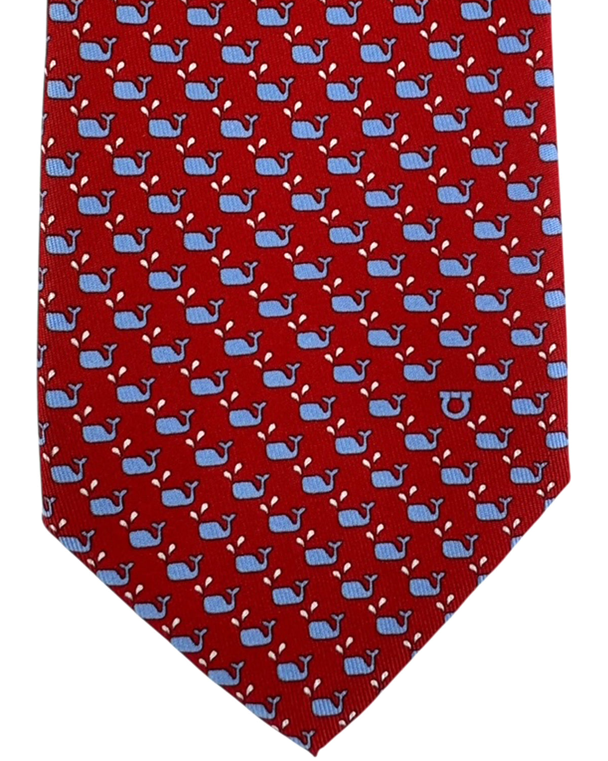Salvatore Ferragamo Tie Red Whale - New Collection