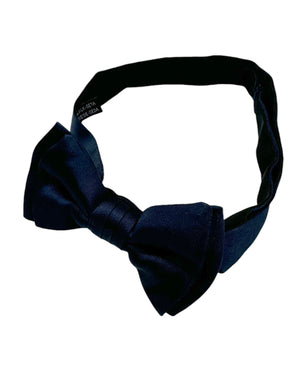 Salvatore Ferragamo Silk Bow Tie Midnight Blue