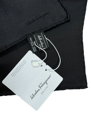 Ferragamo Pocket Square Black