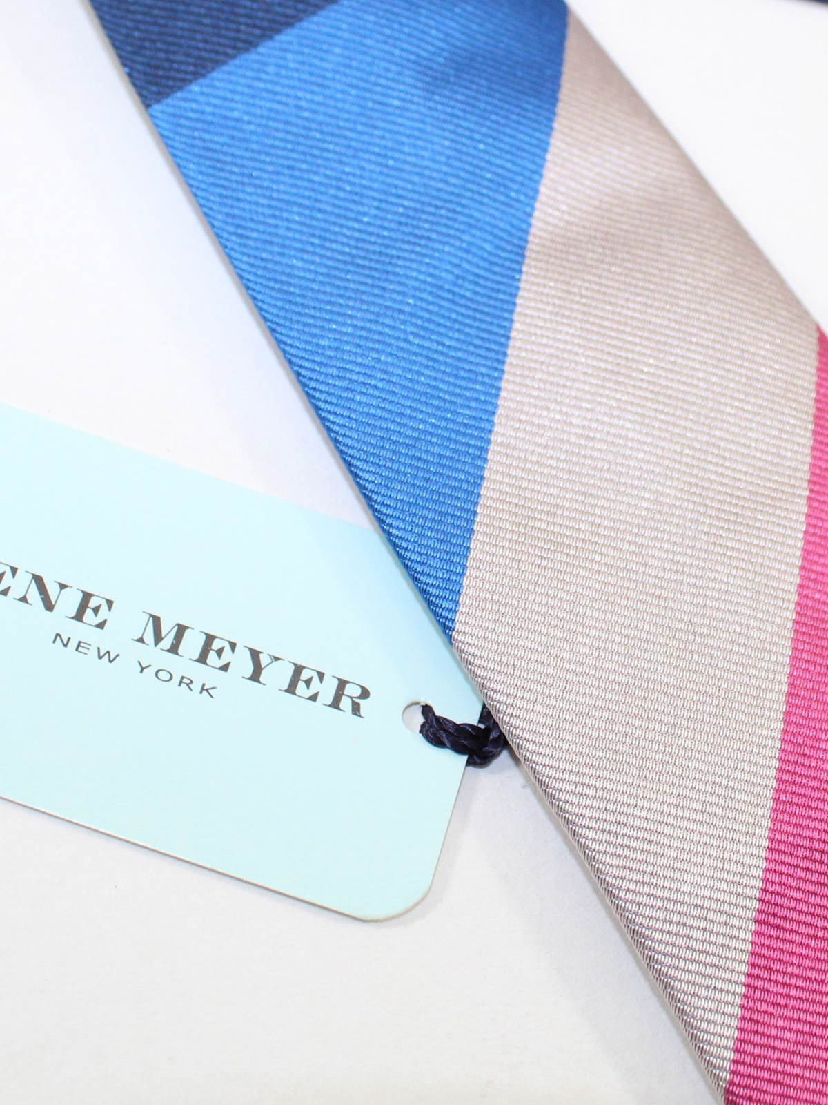 Gene Meyer Tie Royal Blue Pink SALE