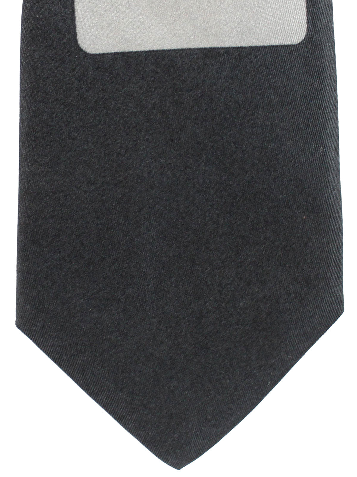 Gene Meyer Silk Tie Black Pink Green Geometric