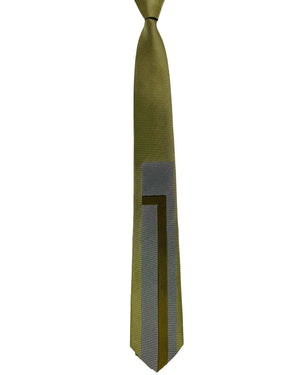 Gene Meyer Tie Olive Gray
