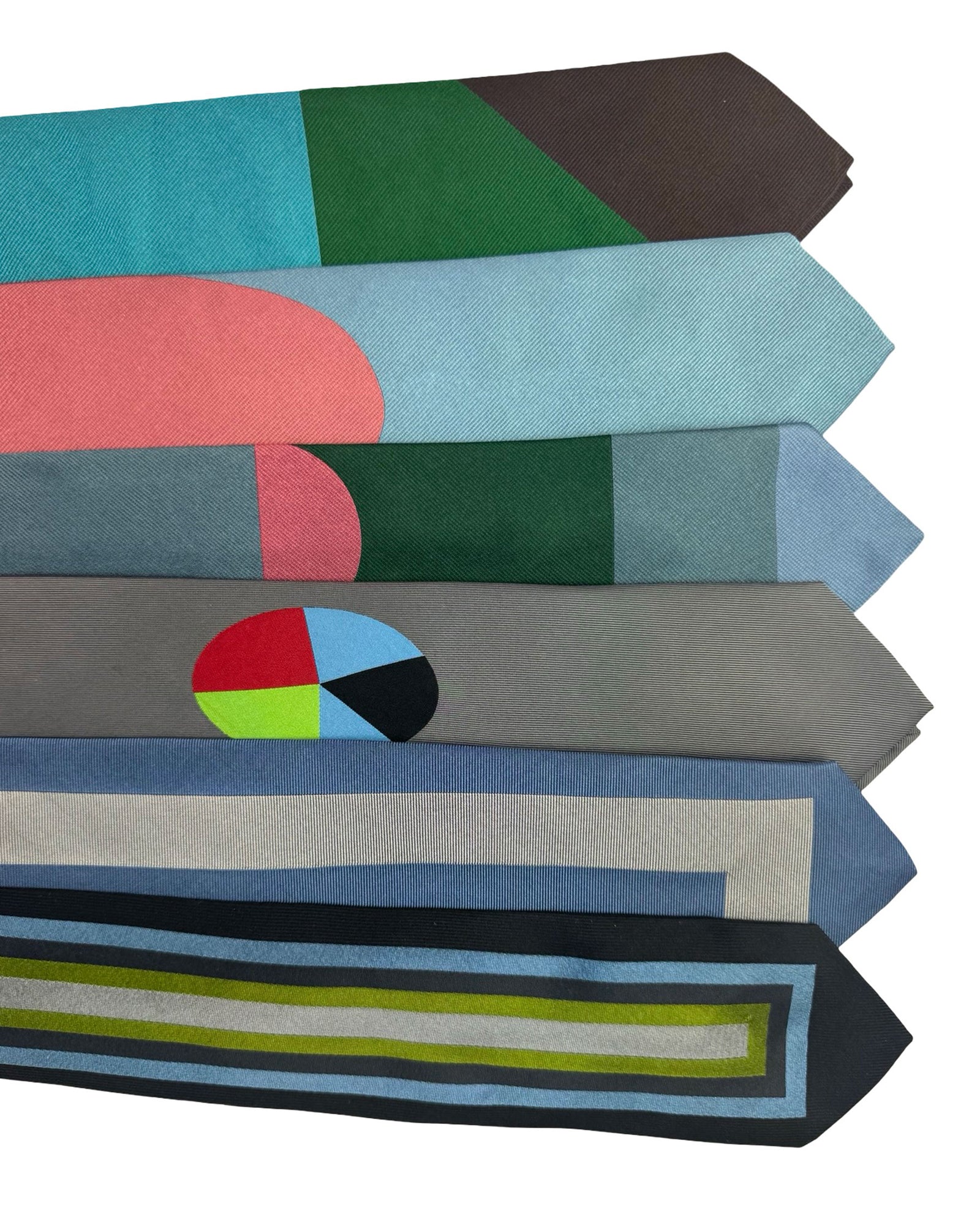 Gene Meyer Silk Designer Ties - 6 Pack Colorful Designs SALE
